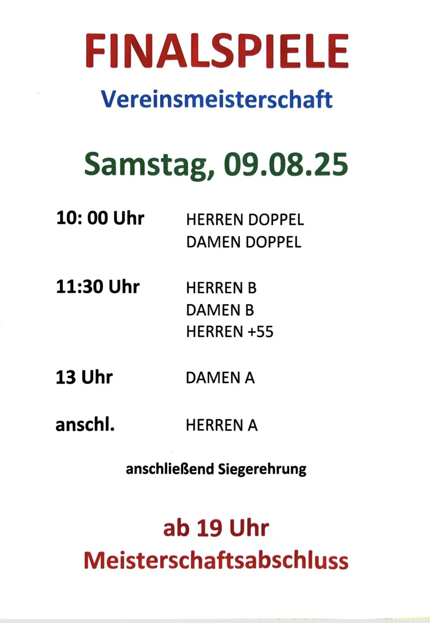 Meisterschaftsabschluss 2025